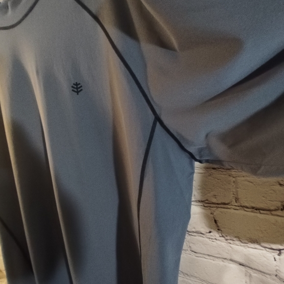 Coolibar XXL Long Sleeve UPF 50 Sun Protectant Blue Shirt Polyester - Picture 7 of 16